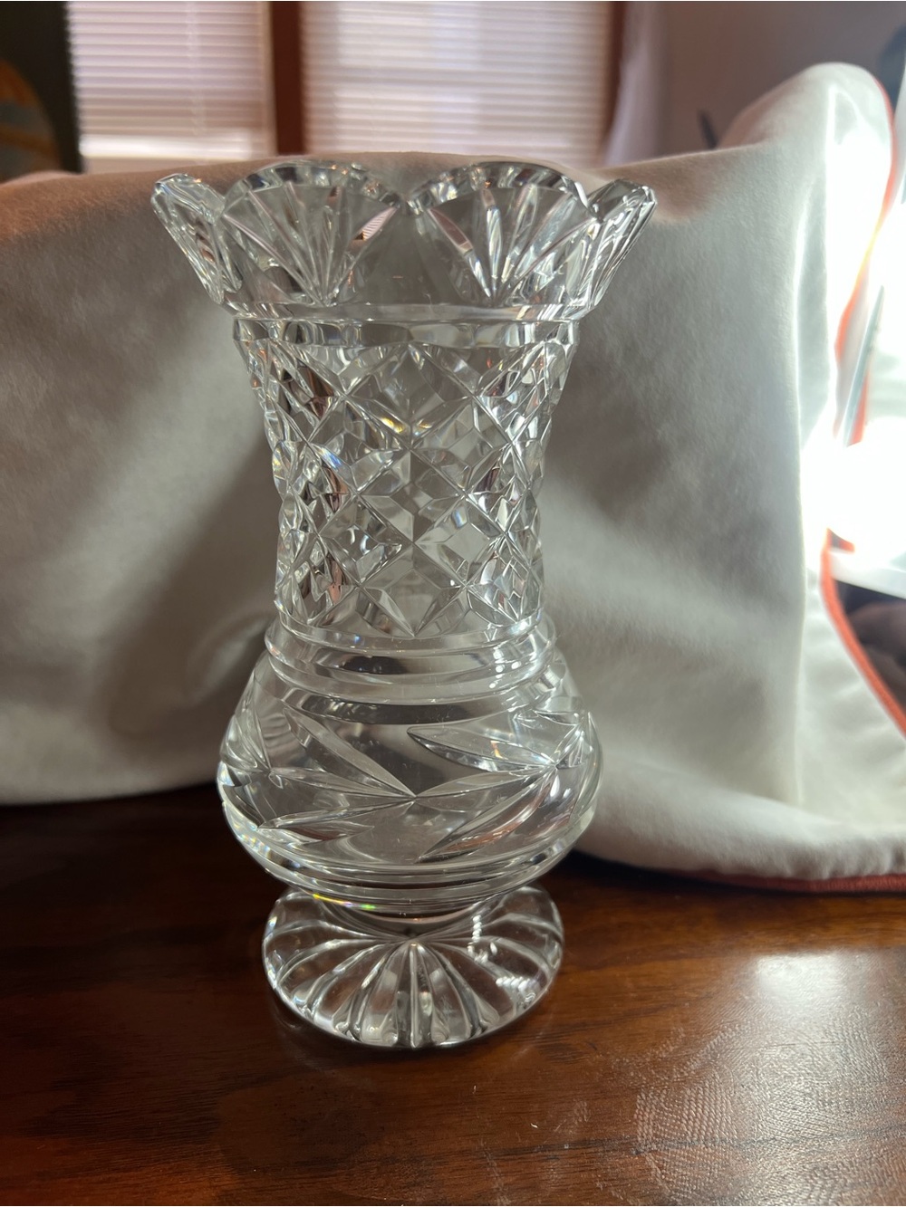 Waterford Crystal Scalloped Vase